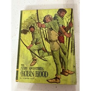 The Merry Adventures Of Robin Hood Howard Pile HC Educator‎ Classic Vintage 1968